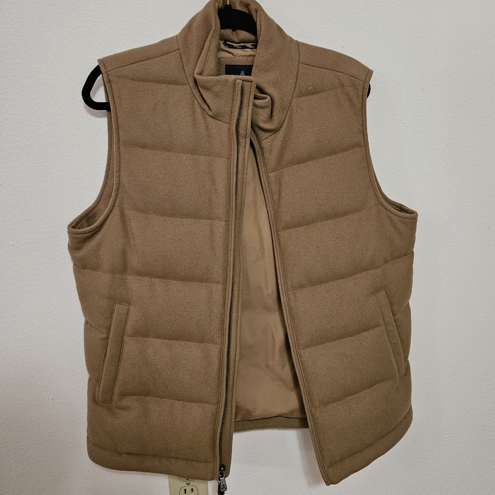 Brooks Brothers wool and duck down vest
